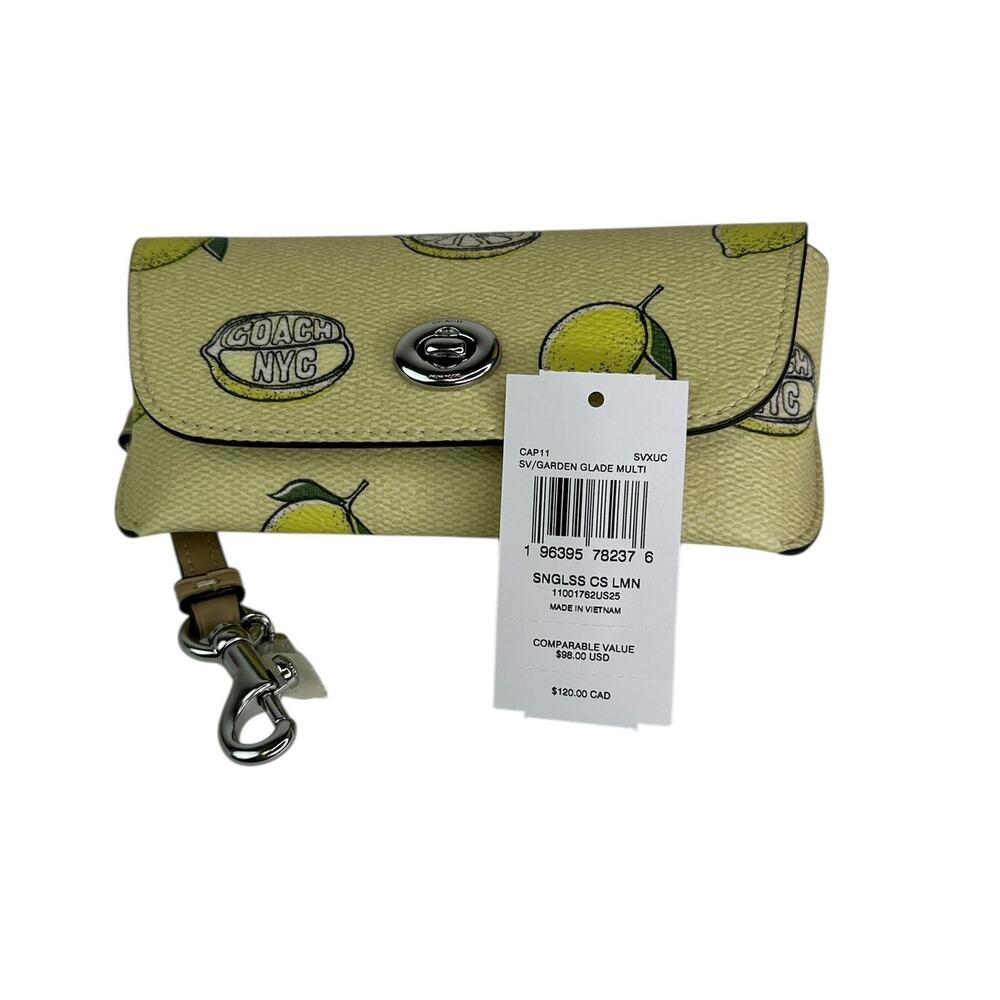 Coach Sunglass Case With Lemon Print - Picture 9 of 9